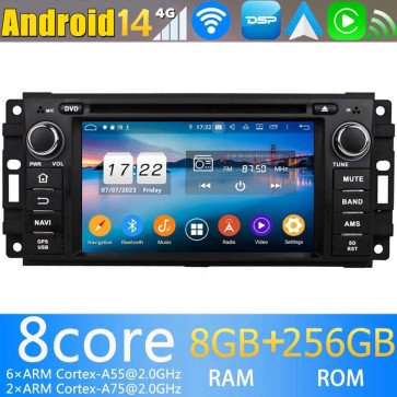 7" Android 14.0 Auto Multimedia GPS Navigatie Stereo voor Chrysler 300C (2008-2011)-1