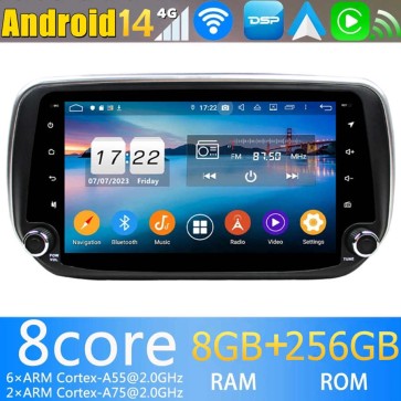 9" Android 14.0 Auto Multimedia GPS Navigatie Stereo voor Hyundai Santa Fe (2018-2022)-1