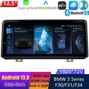 12,5" Android 13.0 Multimedia GPS Navigatie Autoradio Auto Stereo voor BMW 3-Serie F30/F31/F34 (van 2017)-1