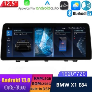 12,5" Android 13.0 Multimedia GPS Navigatie Autoradio Auto Stereo voor BMW X1 E84 (2009-2015)-1