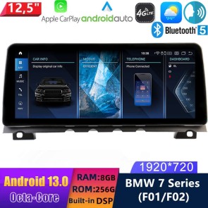 12,5" Android 13.0 Multimedia GPS Navigatie Autoradio Auto Stereo voor BMW 7-Serie F01/F02 (2009-2015)-1