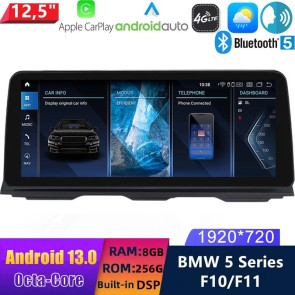 12,5" Android 13.0 Multimedia GPS Navigatie Autoradio Auto Stereo voor BMW 5-Serie F10/F11 (2010-2017)-1