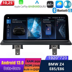 10,25" Android 13.0 Multimedia GPS Navigatie Autoradio Auto Stereo voor BMW Z4 E85 (2002-2008)-1