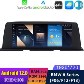 10,25" Android 12.0 Multimedia GPS Navigatie Autoradio Auto Stereo voor BMW 6-Serie F12/F13/F06 (2011-2018)-1