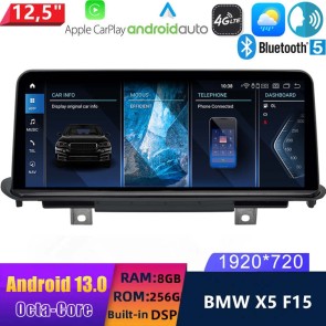 12,5" Android 13.0 Multimedia GPS Navigatie Autoradio Auto Stereo voor BMW X5 F15 (2014-2017)-1