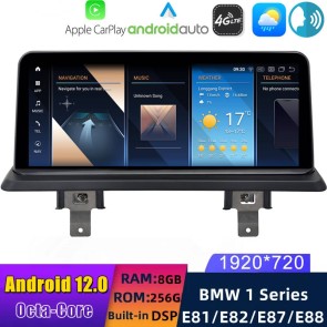 10,25" Android 12.0 Multimedia GPS Navigatie Autoradio Auto Stereo voor BMW 1-Serie E88 (2005-2012)-1
