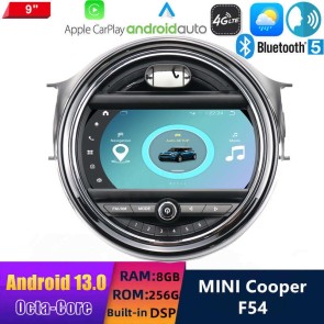 9" Android 13.0 Multimedia GPS Navigatie Autoradio Auto Stereo voor MINI Clubman F54 (2013-2017)-1