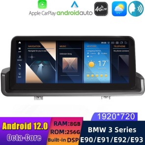 10,25" Android 12.0 Multimedia GPS Navigatie Autoradio Auto Stereo voor BMW E90 E91 E92 E93 (2005-2012)-1