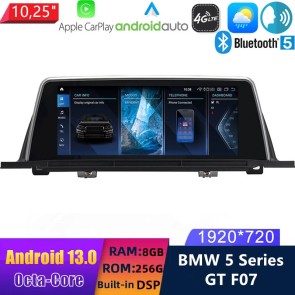 10,25" Android 13.0 Multimedia GPS Navigatie Autoradio Auto Stereo voor BMW 5-Serie GT F07 (2009-2017)-1