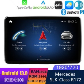9" Android 13.0 Multimedia GPS Navigatie Autoradio Auto Stereo voor Mercedes SLK R172 (2011-2015)-1