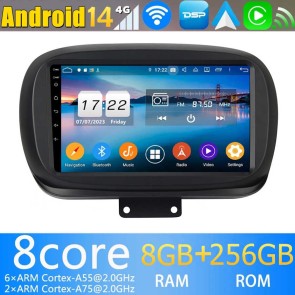 9" Android 14.0 Auto Multimedia GPS Navigatie Stereo voor Fiat 500X (2014-2020)-1
