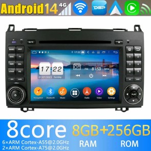 9" Android 14.0 Auto Multimedia GPS Navigatie Stereo voor Mercedes Vito W639 (2006-2018)-1