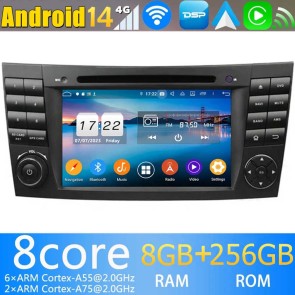 8" Android 14.0 Auto Multimedia GPS Navigatie Stereo voor Mercedes E-Klasse‎ W211 (2002-2009)-1