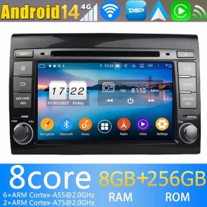 7" Android 14.0 Auto Multimedia GPS Navigatie Stereo voor Fiat Bravo (2007-2014)-1