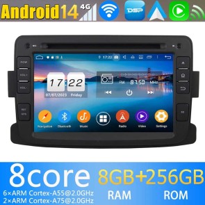 7" Android 14.0 Auto Multimedia GPS Navigatie Stereo voor Dacia Sandero (van 2012)-1