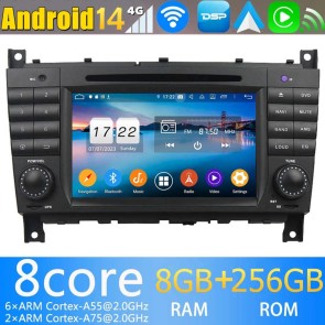 8" Android 14.0 Auto Multimedia GPS Navigatie Stereo voor Mercedes G-Klasse‎ W463 (2007-2012)-1