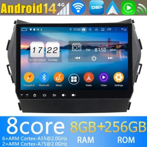9" Android 14.0 Auto Multimedia GPS Navigatie Stereo voor Hyundai Santa Fe (2013-2018)-1