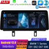 BMW E87 Android 13 Autoradio met Navigatiesysteem met 8-Core 8GB+256GB HD Scherm Bluetooth 5.0 Handsfree bellen DSP SWC DAB+ SD USB WiFi 4G LTE CarPlay - 12,5" Android 13.0 Multimedia GPS Navigatie Autoradio Auto Stereo voor BMW 1-Serie E87 (2005-2011)