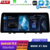 BMW X1 E84 Android 13 Autoradio met Navigatiesysteem met 8-Core 8GB+256GB HD Scherm Bluetooth 5.0 Handsfree bellen DSP SWC DAB+ SD USB WiFi 4G LTE CarPlay - 12,5" Android 13.0 Multimedia GPS Navigatie Autoradio Auto Stereo voor BMW X1 E84 (2009-2015)
