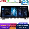BMW 7-Serie F01/F02 Android 13 Autoradio met Navigatiesysteem met 8-Core 8GB+256GB HD Scherm Bluetooth 5.0 Handsfree bellen DSP SWC DAB+ USB WiFi 4G LTE CarPlay - 12,5" Android 13.0 Multimedia GPS Navigatie Autoradio Auto Stereo voor BMW 7-Serie F01/F02