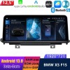 BMW X5 F15 Android 13 Autoradio met Navigatiesysteem met 8-Core 8GB+256GB HD Scherm Bluetooth 5.0 Handsfree bellen DSP SWC DAB+ SD USB WiFi 4G LTE CarPlay - 12,5" Android 13.0 Multimedia GPS Navigatie Autoradio Auto Stereo voor BMW X5 F15 (2014-2017)