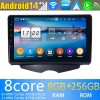 Hyundai Veloster Android 14 Autoradio met Navigatie DVD-speler met 8G+256G Bluetooth DAB+ USB DSP WiFi 4G 360° Camera CarPlay - 9" Android 14.0 Auto Multimedia GPS Navigatie Stereo voor Hyundai Veloster (2011-2018)