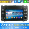Mercedes Sprinter Android 14 Autoradio met Navigatie DVD-speler met 8G+256G Bluetooth DAB+ USB DSP WiFi 4G 360° Camera CarPlay - 9" Android 14.0 Auto Multimedia GPS Navigatie Stereo voor Mercedes Sprinter W906 (2006-2016)