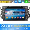 Chevrolet Silverado Android 14 Autoradio met Navigatie DVD-speler met 8G+256G Bluetooth DAB+ USB DSP WiFi 4G 360° Camera CarPlay - 7" Android 14.0 Auto Multimedia GPS Navigatie Stereo voor Chevrolet Silverado (2007-2013)