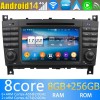 Mercedes W463 Android 14 Autoradio met Navigatie DVD-speler met 8G+256G Bluetooth DAB+ USB DSP WiFi 4G 360° Camera CarPlay - 8" Android 14.0 Auto Multimedia GPS Navigatie Stereo voor Mercedes G-Klasse‎ W463 (2007-2012)