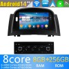 Renault Megane II Android 14 Autoradio met Navigatie DVD-speler met 8G+256G Bluetooth DAB+ USB DSP WiFi 4G 360° Camera CarPlay - 7" Android 14.0 Auto Multimedia GPS Navigatie Stereo voor Renault Megane II (2003-2009)