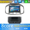Chevrolet Captiva Android 14 Autoradio met Navigatie DVD-speler met 8G+256G Bluetooth DAB+ USB DSP WiFi 4G 360° Camera CarPlay - 8" Android 14.0 Auto Multimedia GPS Navigatie Stereo voor Chevrolet Captiva (2012-2017)