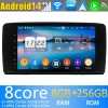 Mercedes W251 Android 14 Autoradio met Navigatie DVD-speler met 8G+256G Bluetooth DAB+ USB DSP WiFi 4G 360° Camera CarPlay - 9" Android 14.0 Auto Multimedia GPS Navigatie Stereo voor Mercedes R-Klasse‎ W251 (2006-2016)
