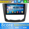 Renault Kadjar Android 14 Autoradio met Navigatie DVD-speler met 8G+256G Bluetooth DAB+ USB DSP WiFi 4G 360° Camera CarPlay - 9" Android 14.0 Auto Multimedia GPS Navigatie Stereo voor Renault Kadjar (2015-2019)
