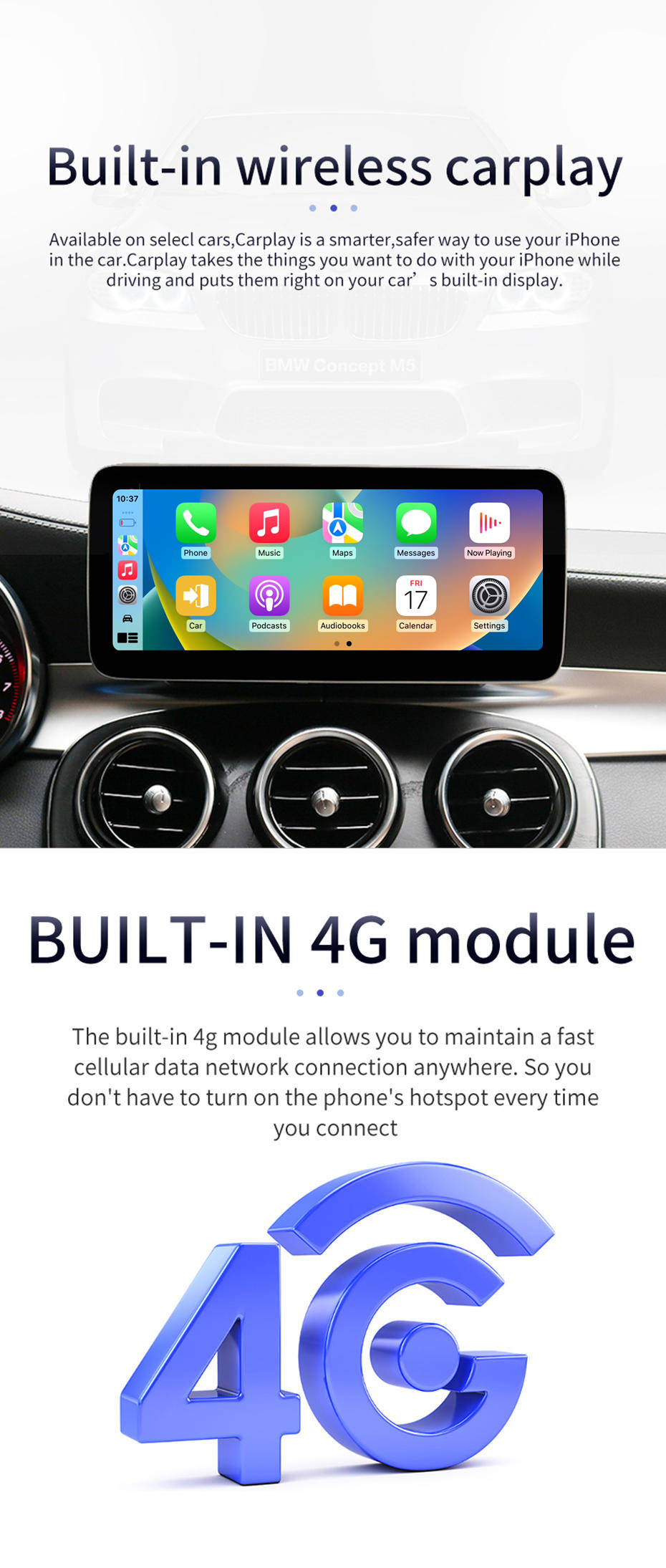 Android 13.0 Autoradio met Navigatiesysteem voor Mercedes S-Klasse‎ W221-4